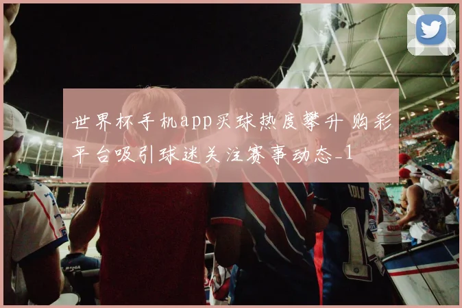 世界杯手机app买球热度攀升 购彩平台吸引球迷关注赛事动态_1
